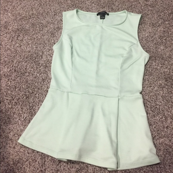 Small mint green peplum top - Picture 1 of 1
