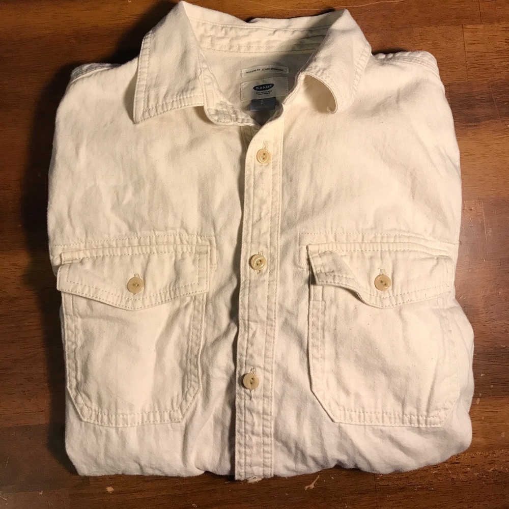 Old Navy Cream Shirt Small