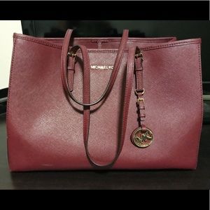 Magenta Michael Kors Tote