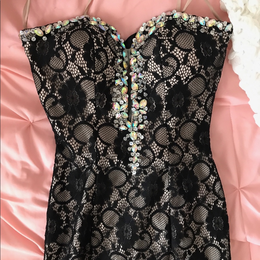 Strapless Lacy Dress