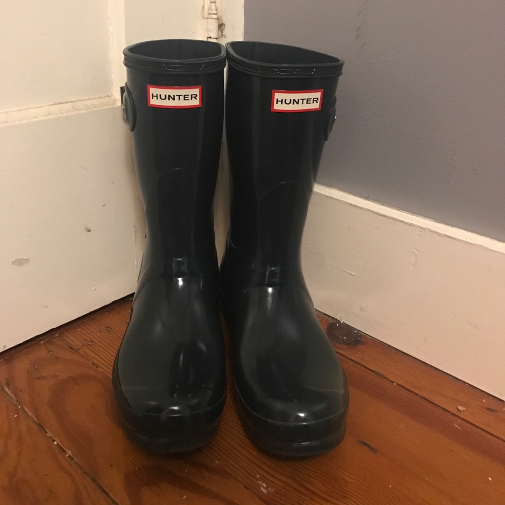 ☔️Women's original short gloss Hunter rain boot