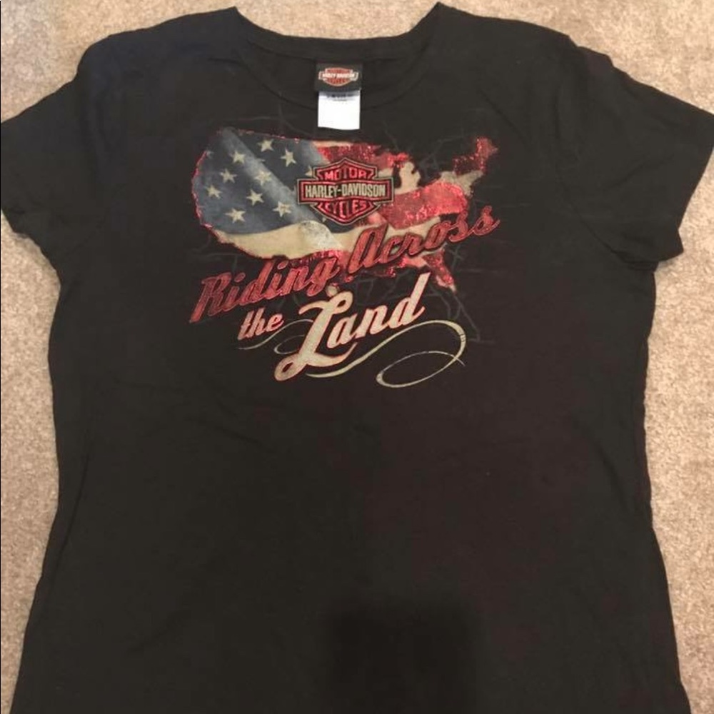 2 Women's Harley Davidson tshirts