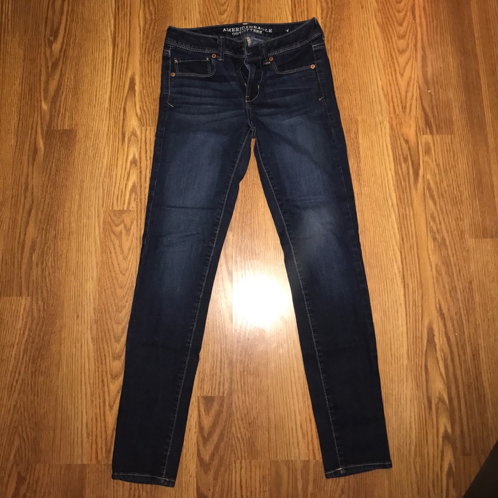 Super skinny American eagle dark jeans