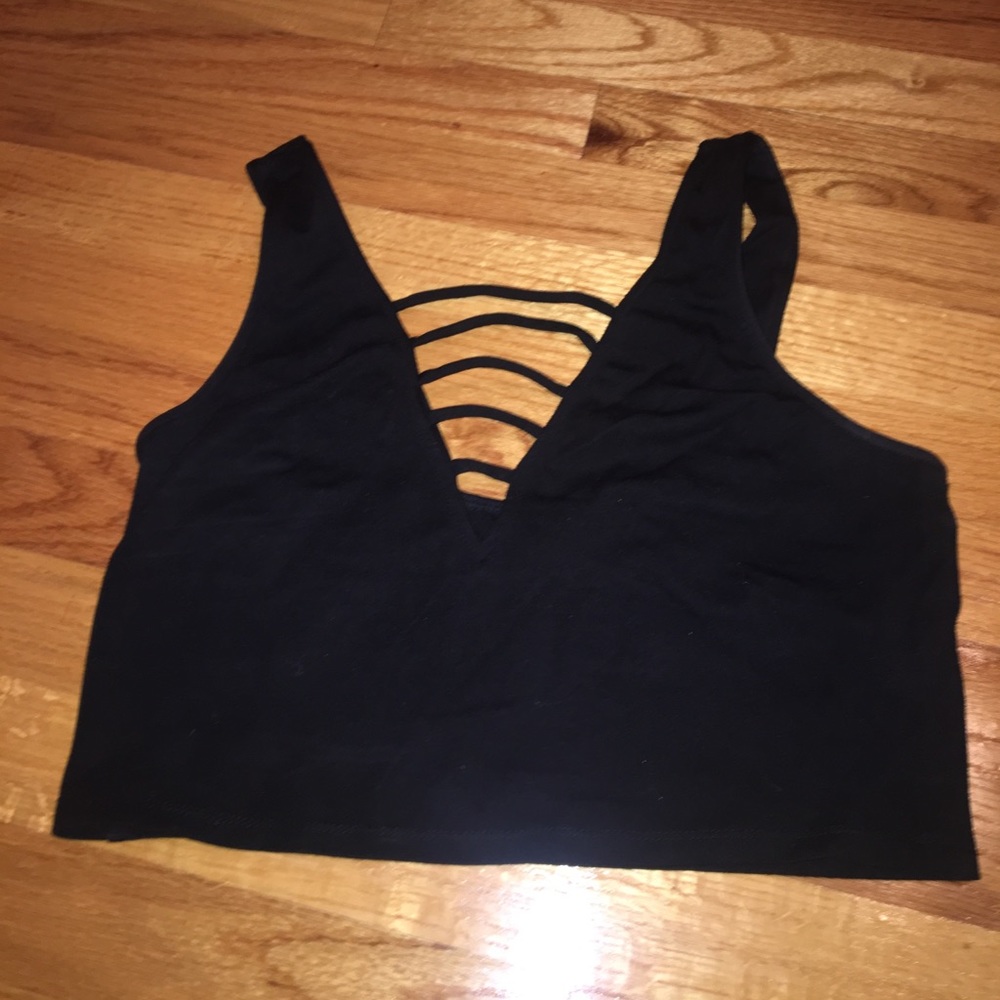 Black crop top