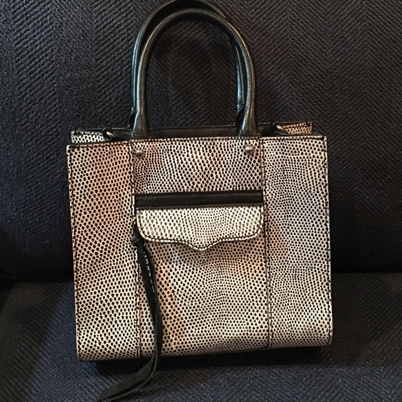 Black and White Rebecca Minkoff mini tote - Picture 2 of 4