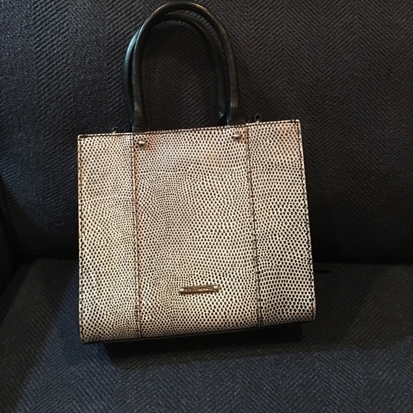 Black and White Rebecca Minkoff mini tote - Picture 3 of 4