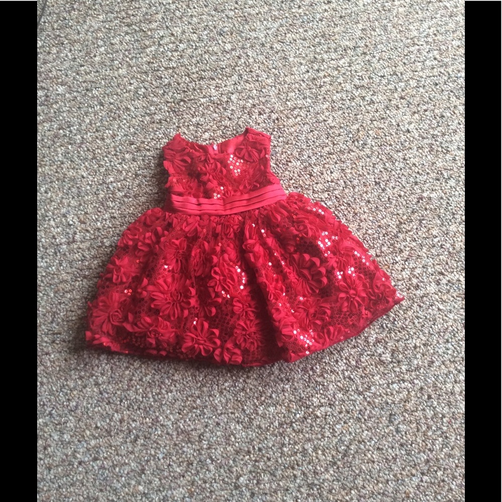 Girl's red dress