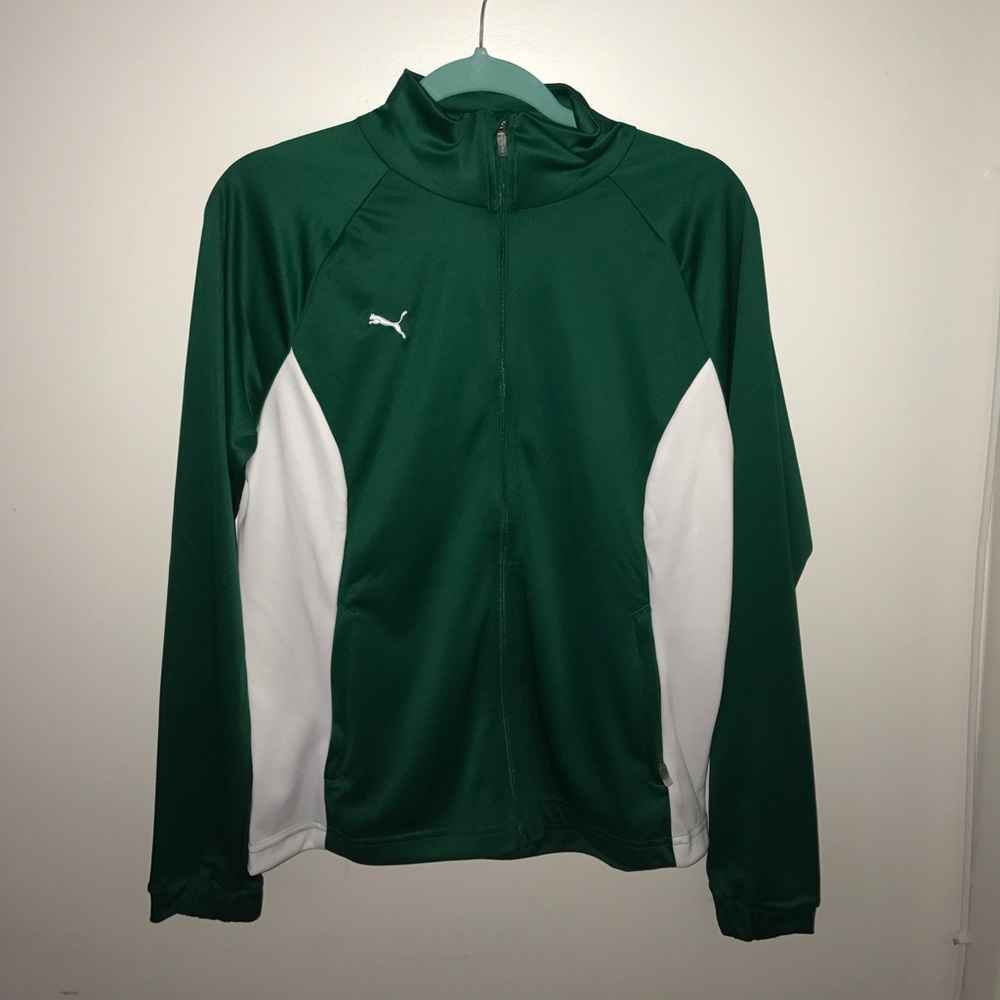 Puma, Sportlifestyle Zip-up Warm-up Jacket (Green)