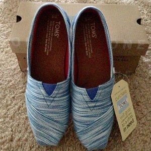 TOMS Classic Blue Space Dye Wmm 6 Shoes