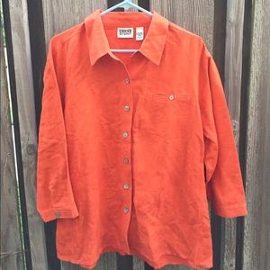 CHICO'S design linen blouse