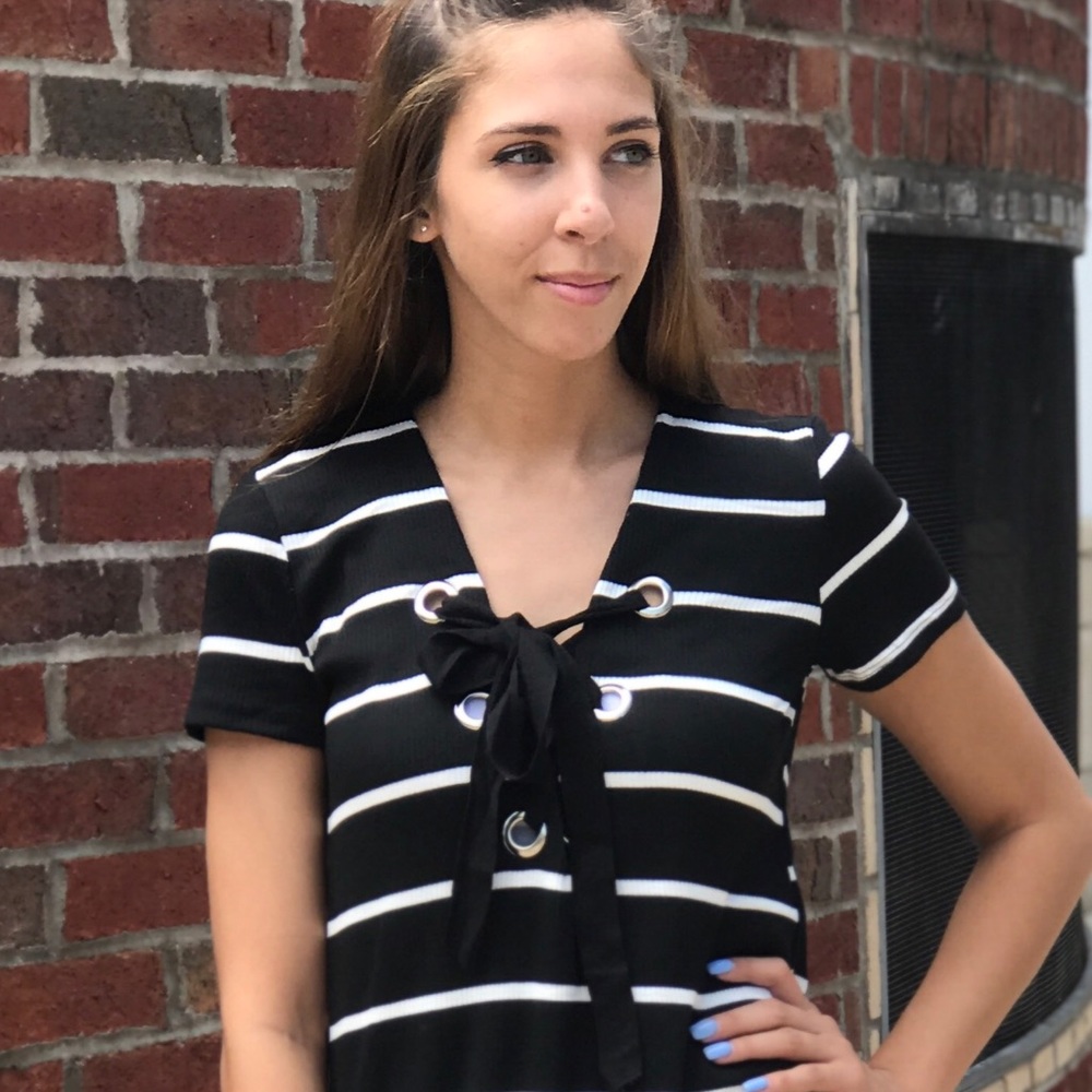 🆕 Little black Lace Up Slip Dress - Picture 3 of 3