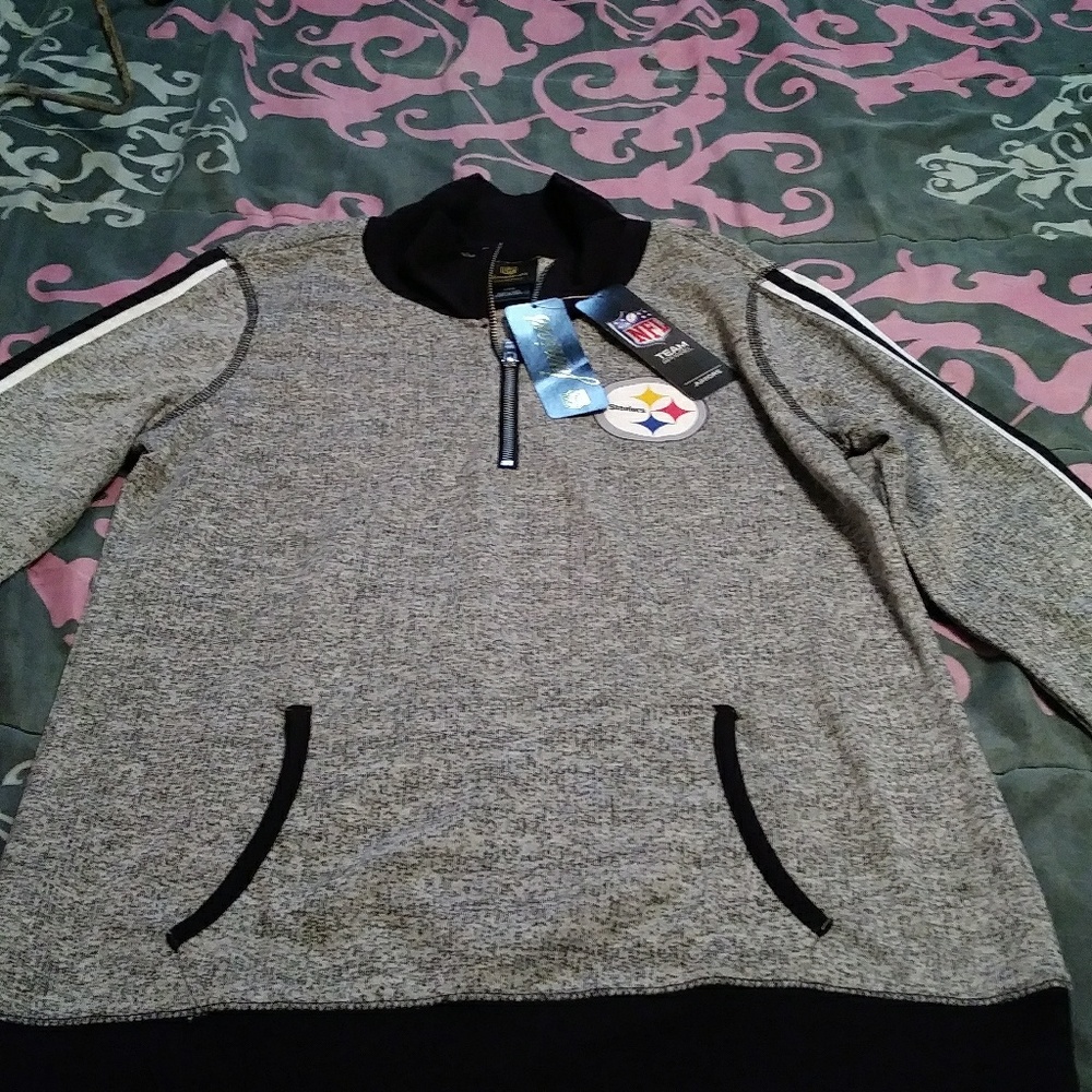 Ladies cotton Steelers sweat jackets with pockets