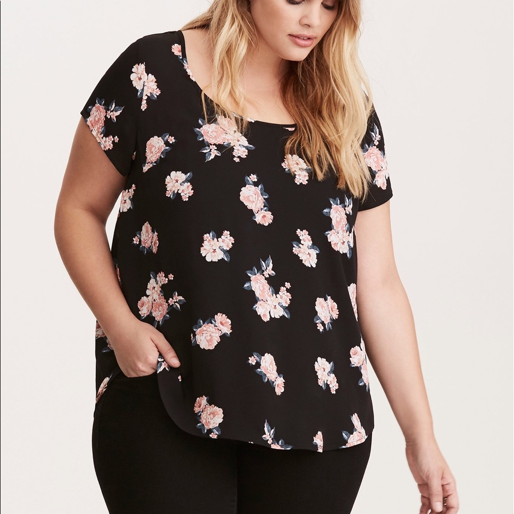 Torrid floral print top