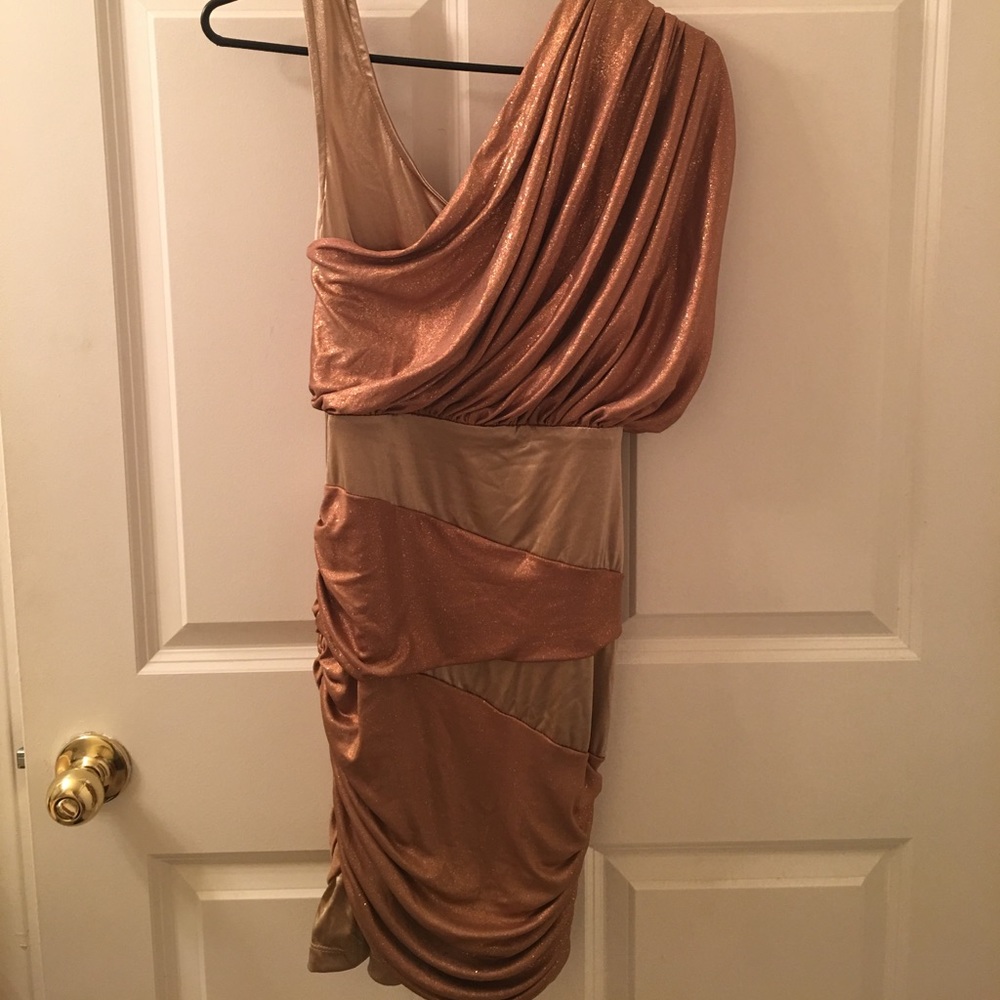 Rose Gold/Champagne BEBE Dress