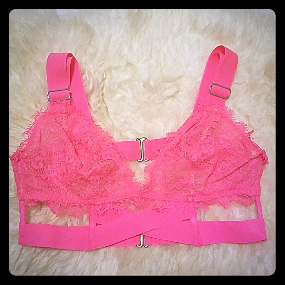 Neon pink VS bralette