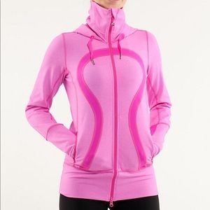 Lululemon hooded zip up  jacket - Pink.