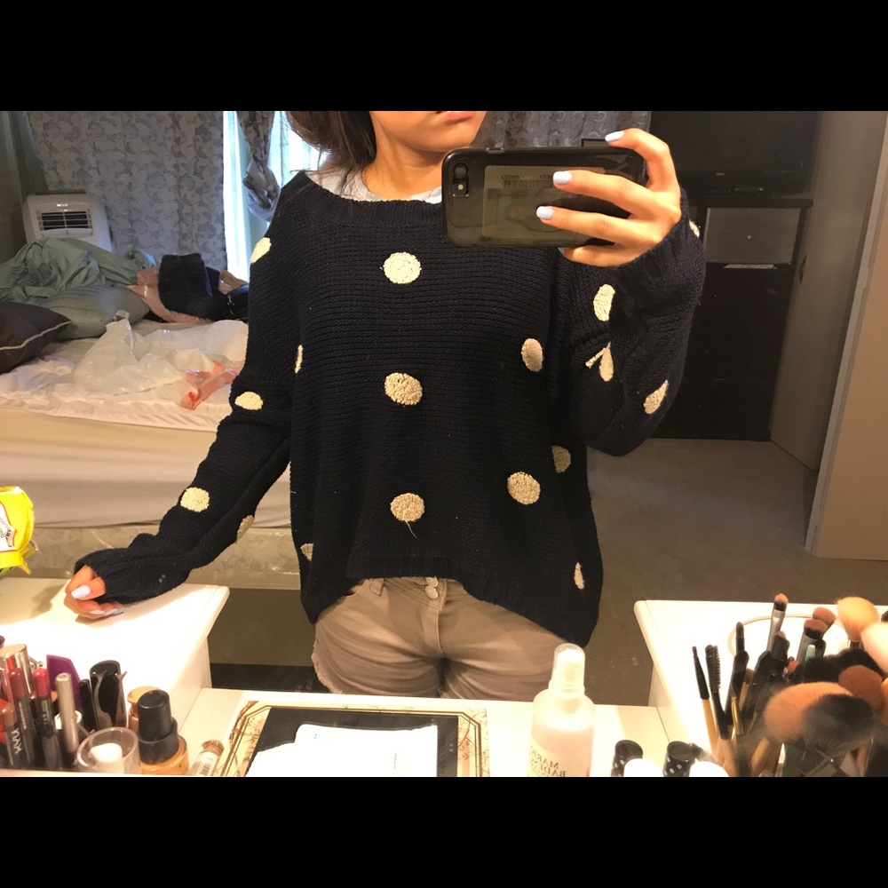 A soft cotton sweater