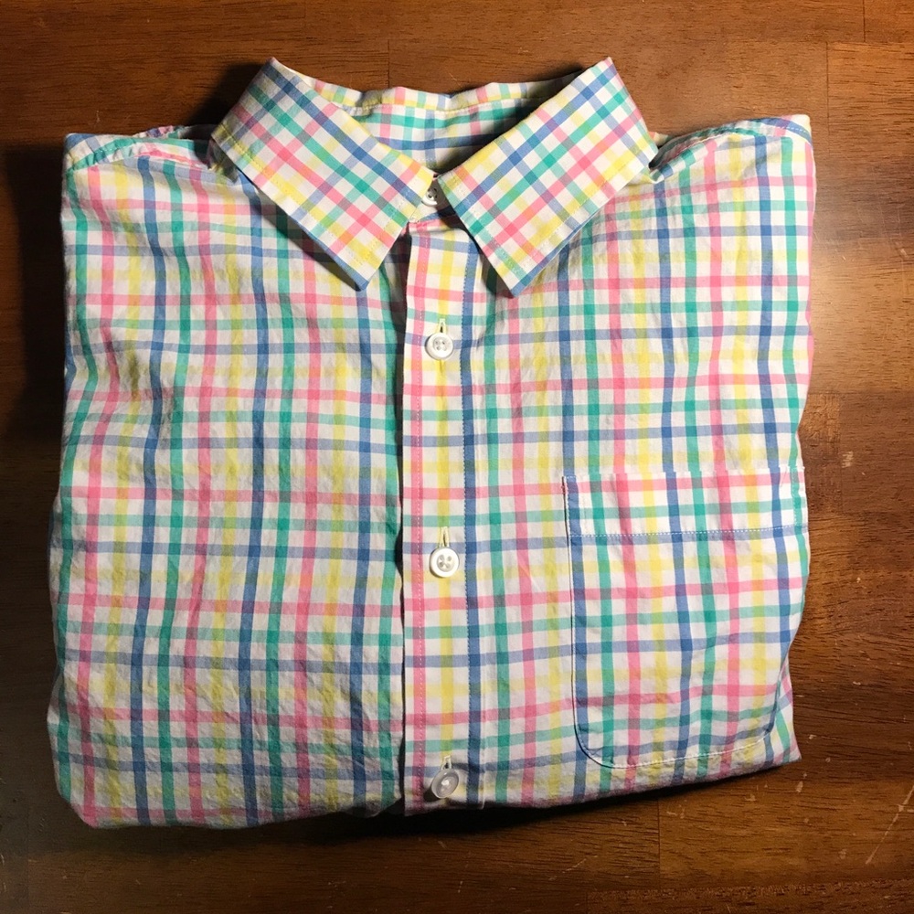 Class Club Pastel Plaid Shirt Boys 18/20
