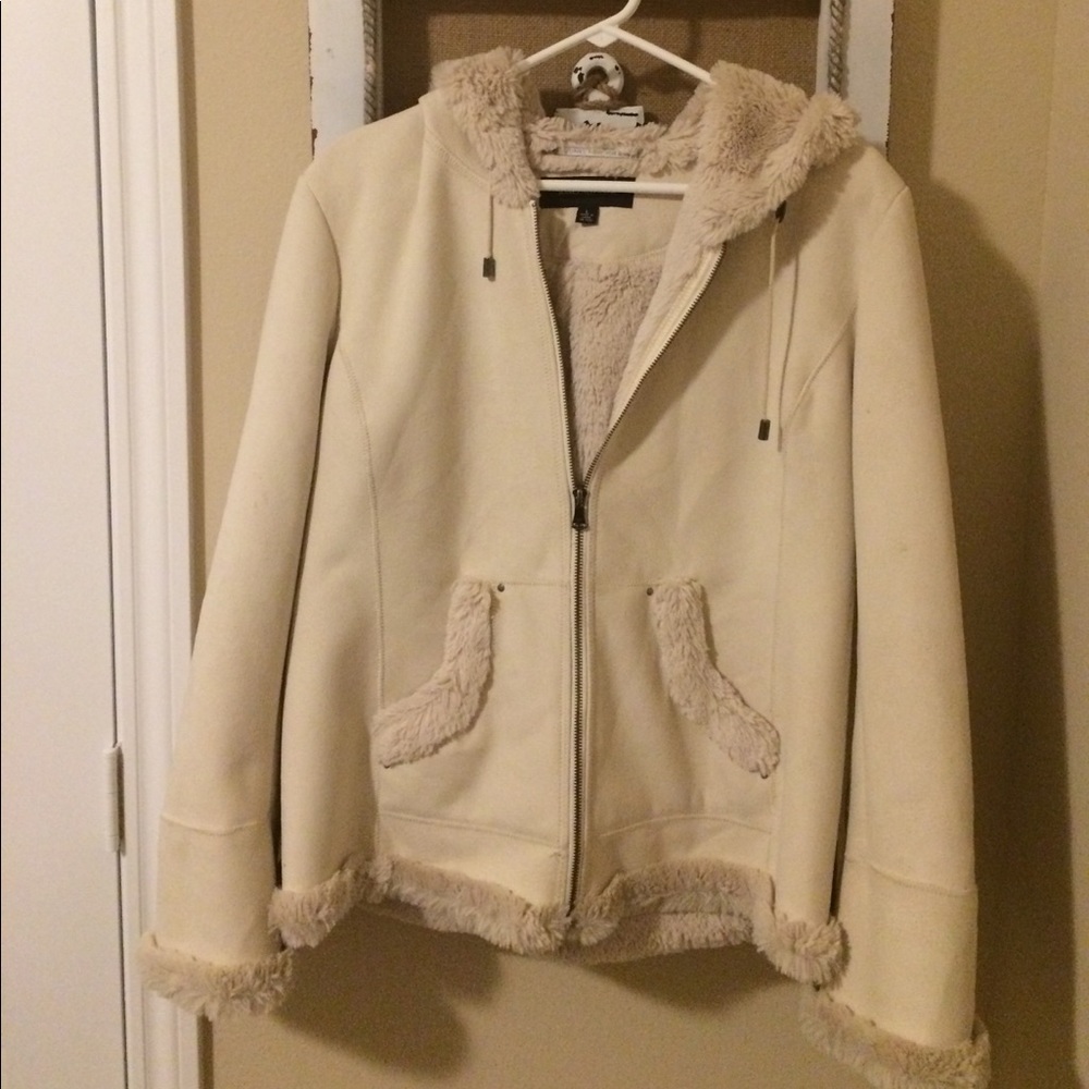 Suede jacket.