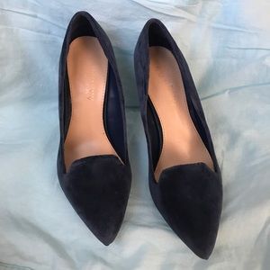 LC Runway Blue Velvet Pumps Heels