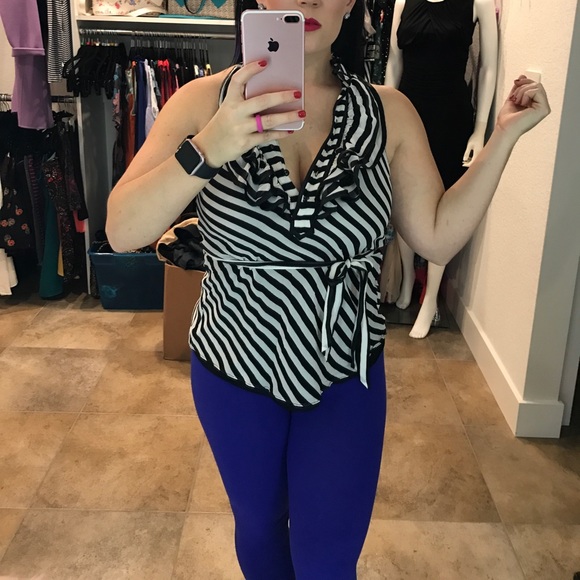 bebe Tops - Black and white BeBe tank