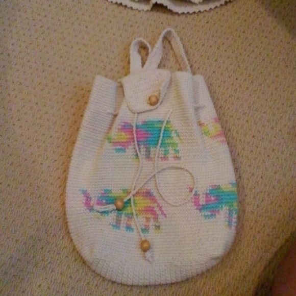 Brand New Hand knitted Elephant Backpack & hat - Picture 1 of 5