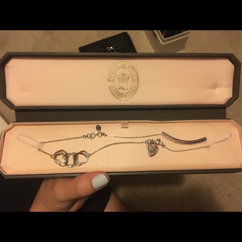 Juicy Couture Silver Bracelet Set