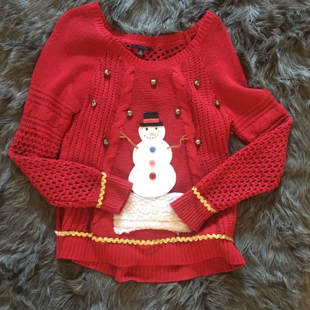 Ugly Christmas sweater snowman