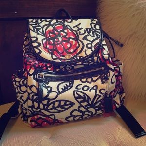 COACH Daisy Flower Graffiti Backpack