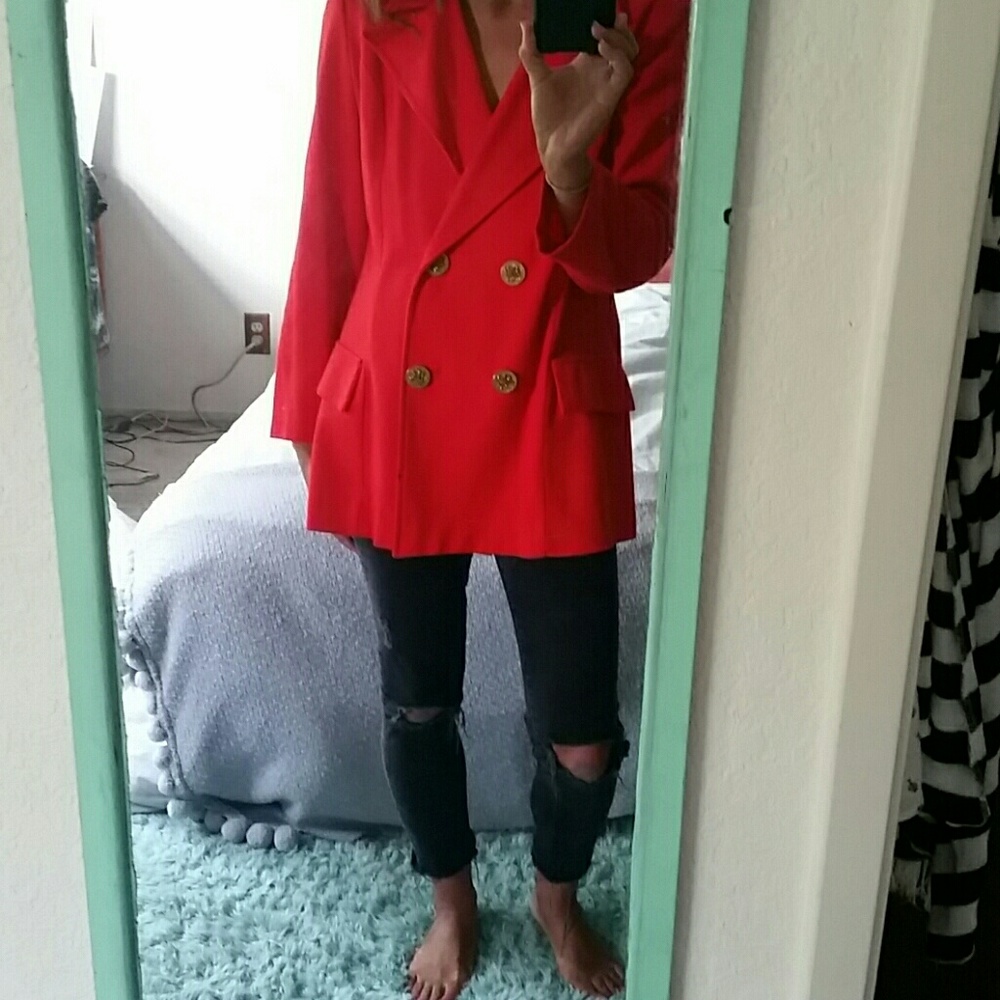 Vintage Red Blazer by Byer