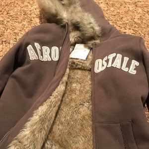 Aeropostale fur hoodie