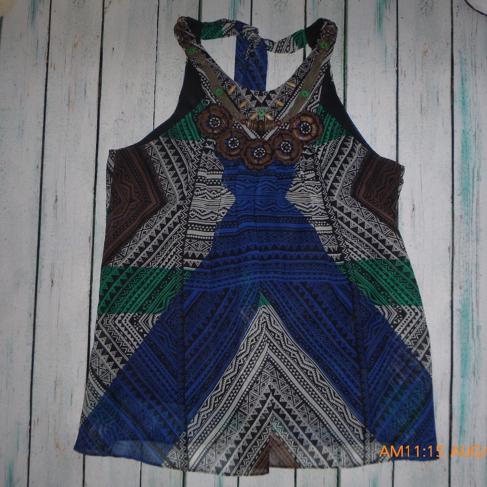 eci | Tribal Sleeveless Blouse