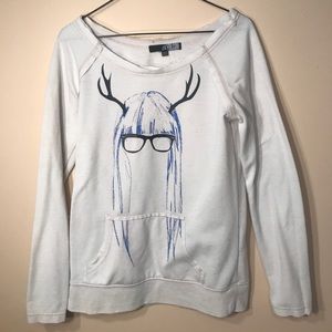 Volcom sweater with design and front pocket