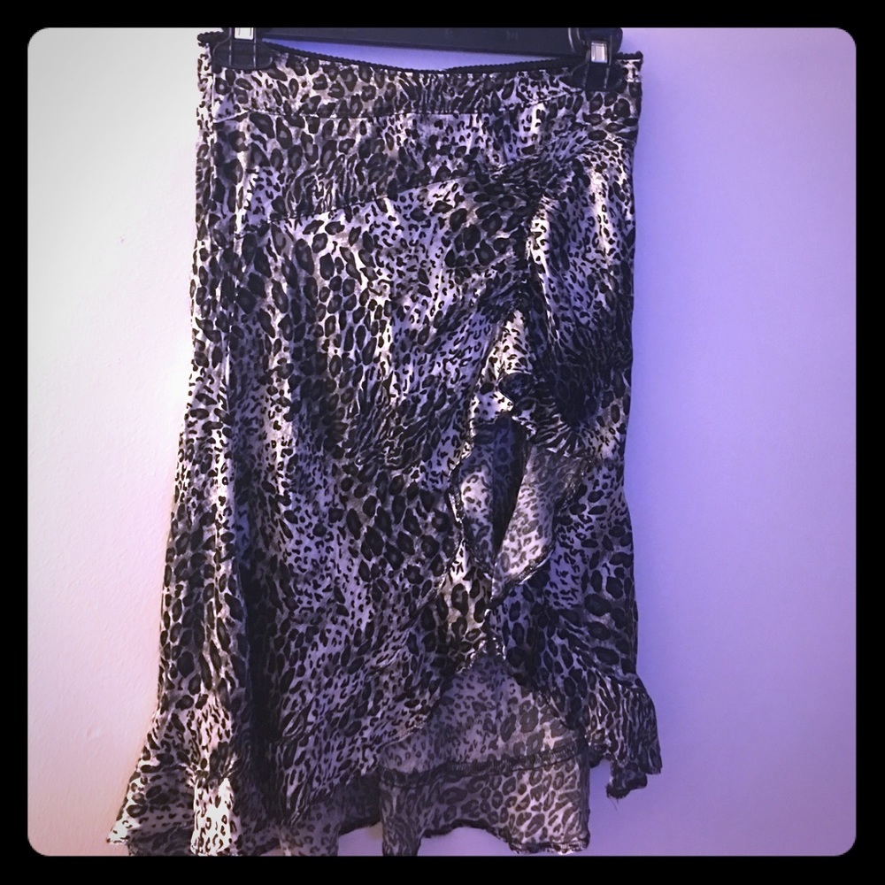 Marciano leopard print skirt