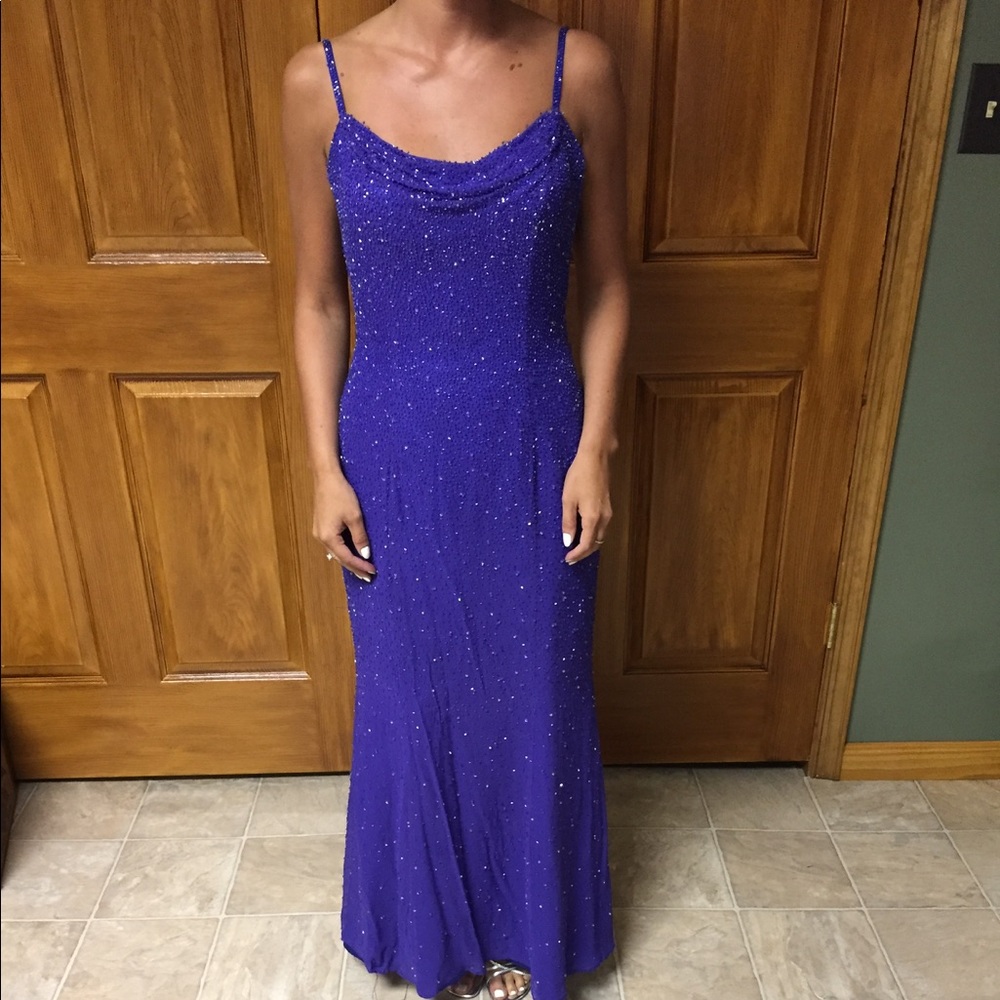 sequin purple dress