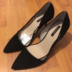 Zara suede heels - size 8