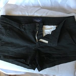 American eagle black shorts size 10