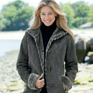 Faux-Shearling Coat by Tally Ho