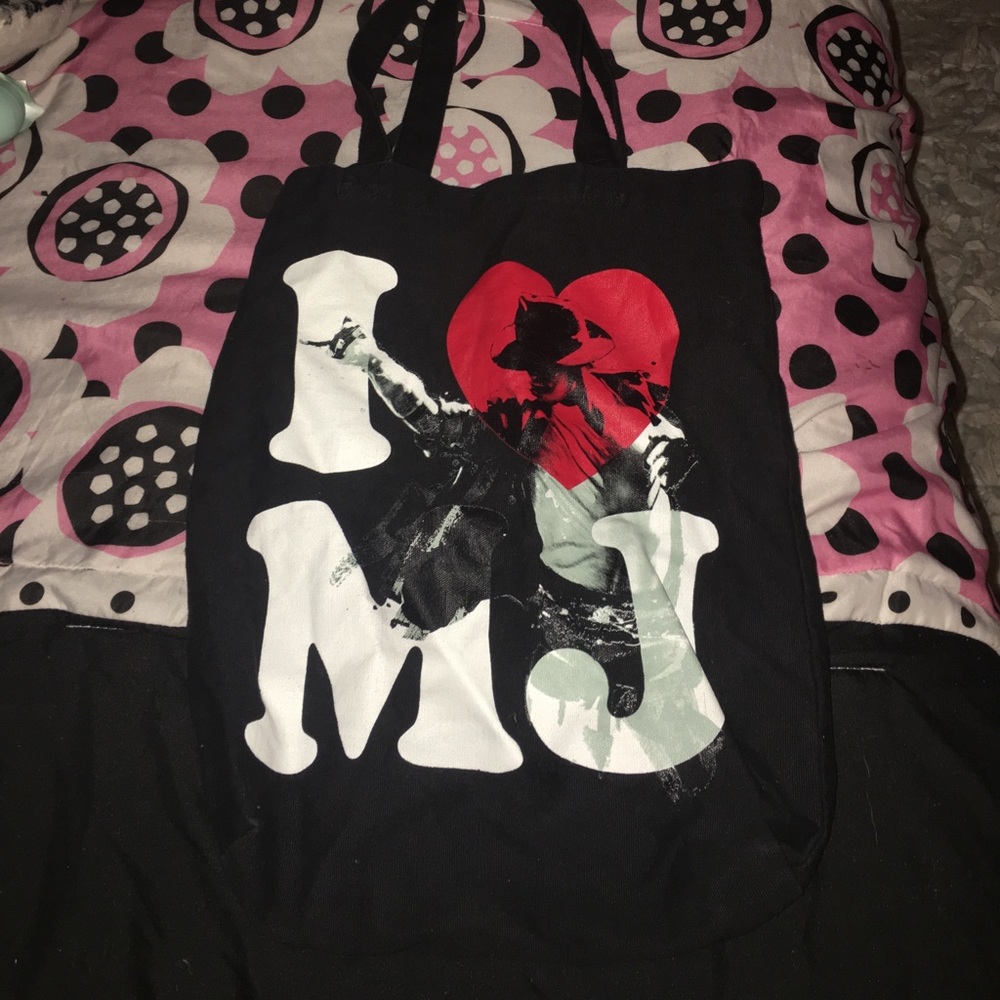 I Heart Micheal Jackson bag