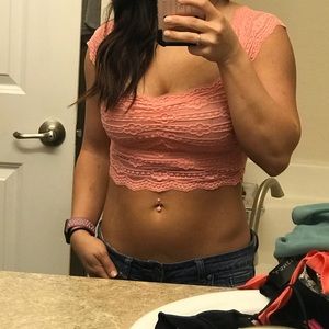 Lace crop top