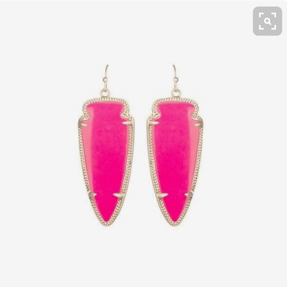 Kendra Scott neon pink skylar earrings