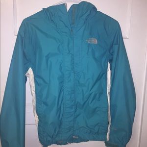 North face Raincoat Turquoise