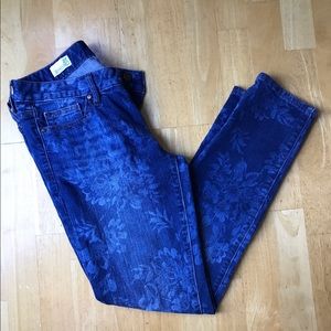 Gap Always Skinny floral jeans