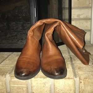Sam Edelman brown zip boots