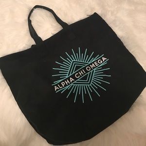 Alpha chi omega tote bag!