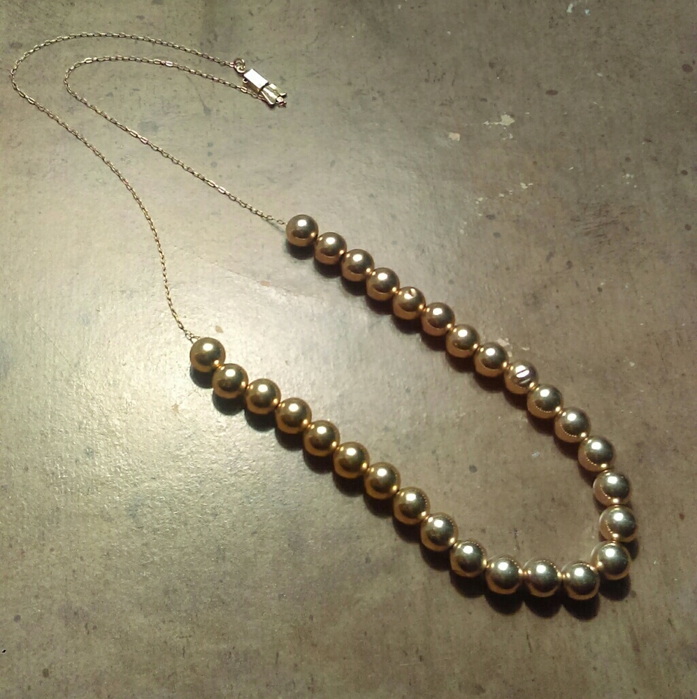 ✨ 14kt gold bead necklace ✨