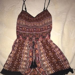 Chic Burgundy Romper