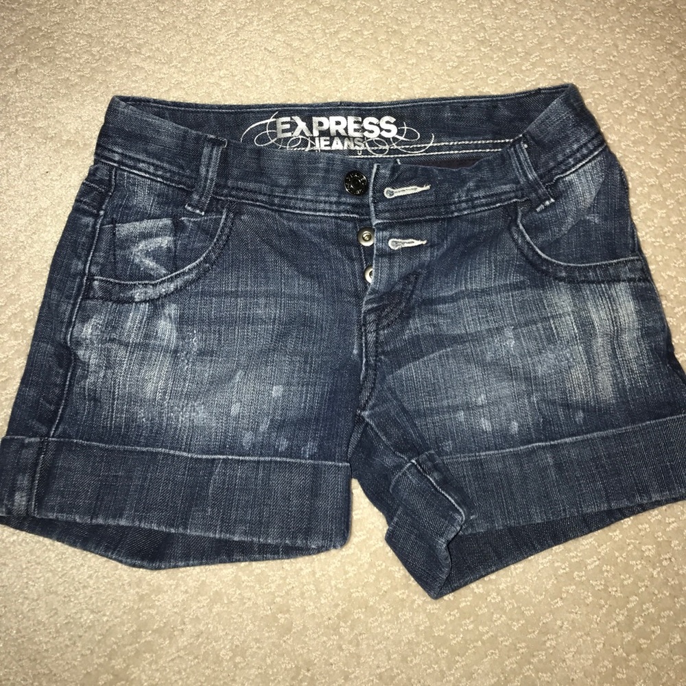 Express jean shorts
