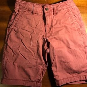 Old Navy Flat Front Red Shorts 28