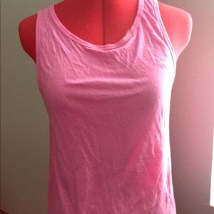 Pink cotton tank